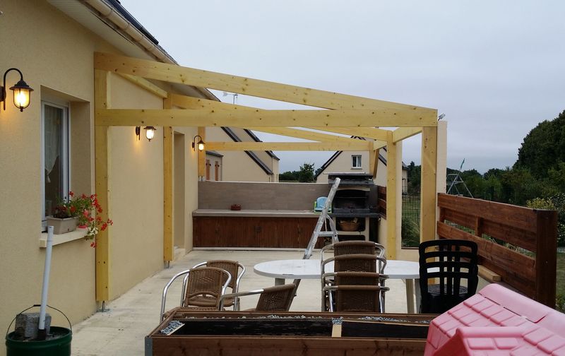 charpente bois pour veranda